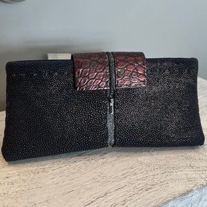 VBH Vernon Bruce Hoeksema "POCHE" STINGRAY CROCODILE CLUTCH PURSE *280/300*